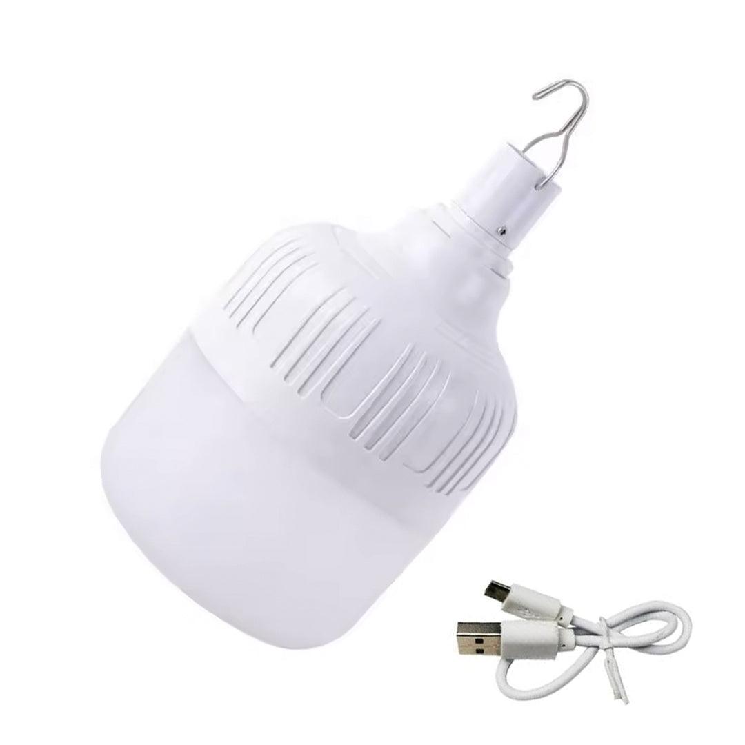 Multi-purpose hanging rechargeable LED bulb