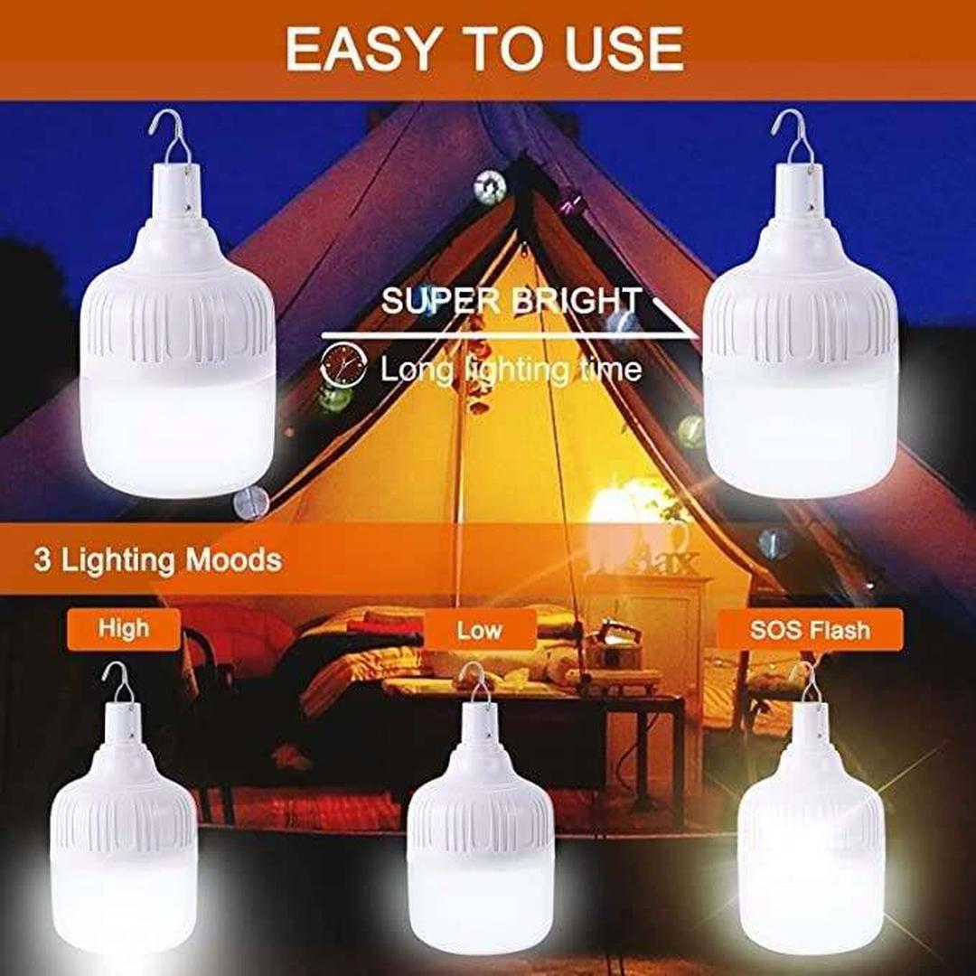 Bright rechargeable LED bulb for emergencies