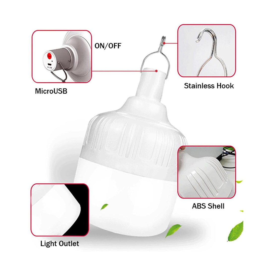 Hanging LED bulb used in camping tent