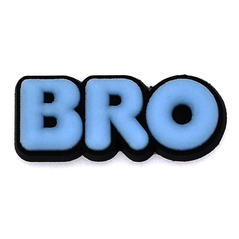 Gen Z Slang and Phrases Brainrot Bro Noob Noice Vibe Mood FOMO Gains Yeet Delulu Croc Charms for Crocs | Jibbitz