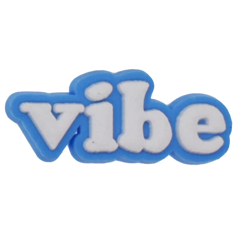 Gen Z Slang and Phrases Brainrot Bro Noob Noice Vibe Mood FOMO Gains Yeet Delulu Croc Charms for Crocs | Jibbitz