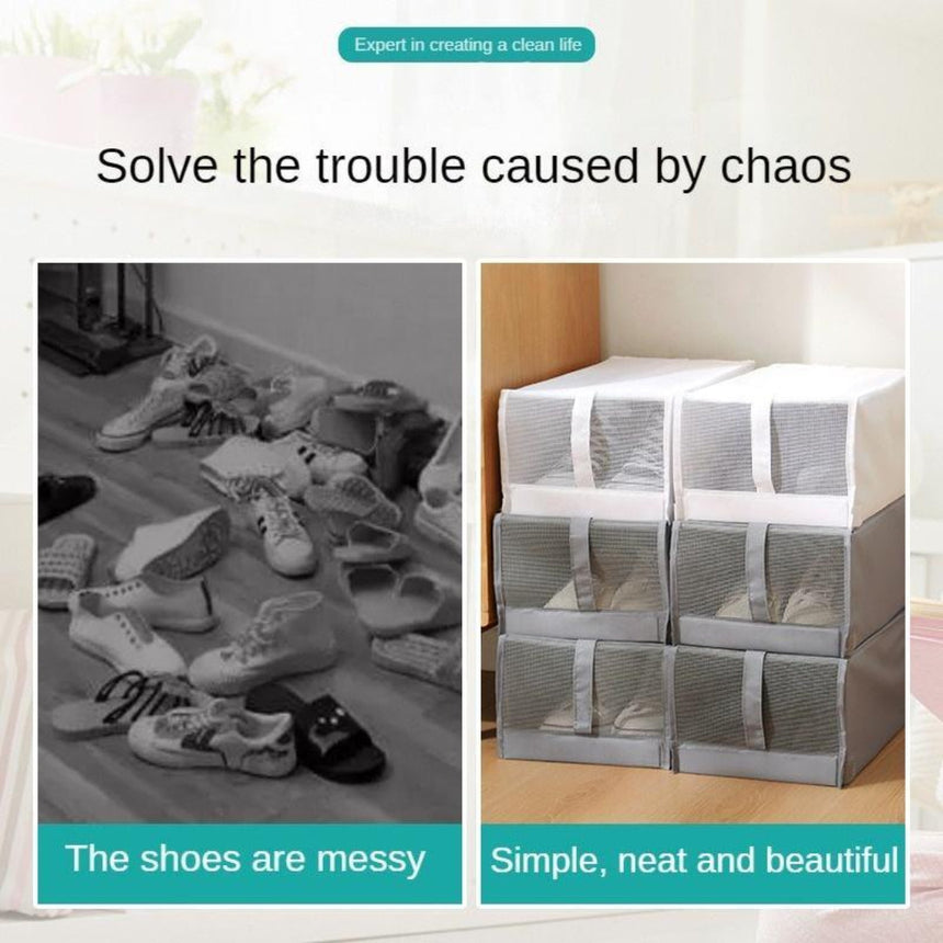 Foldable Dustproof Fabric Shoe, Clothes & Accessories Organizer