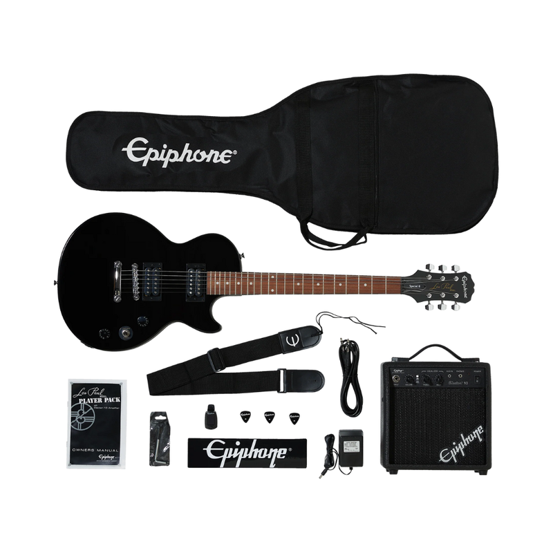 Epiphone Les Paul Electric Guitar Player Pack, Ebony