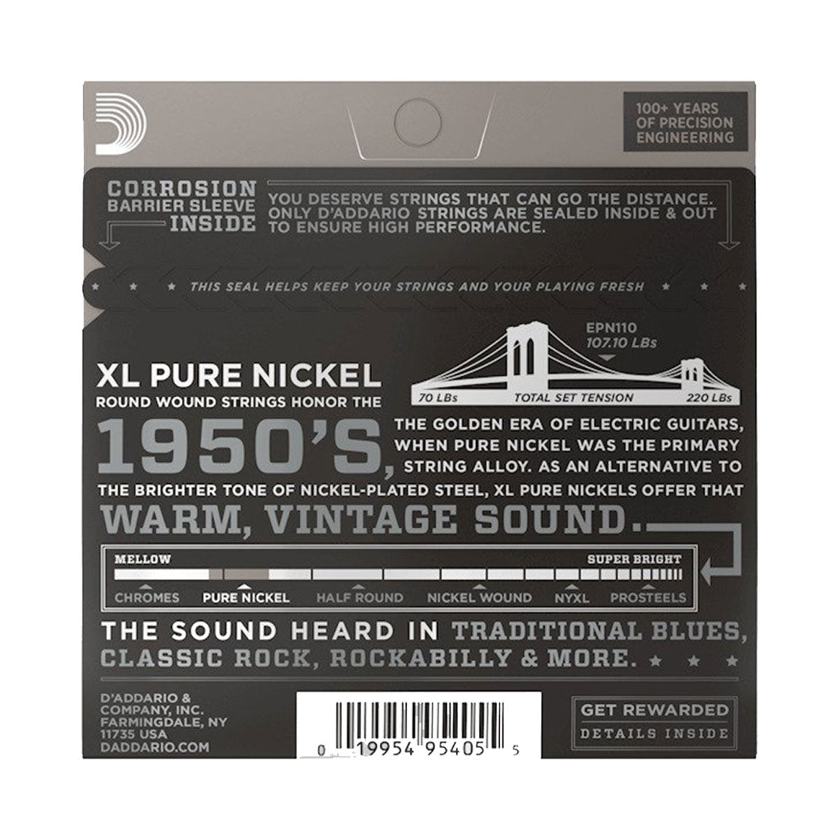 D’Addario EPN110 Regular Light Electric Guitar Strings