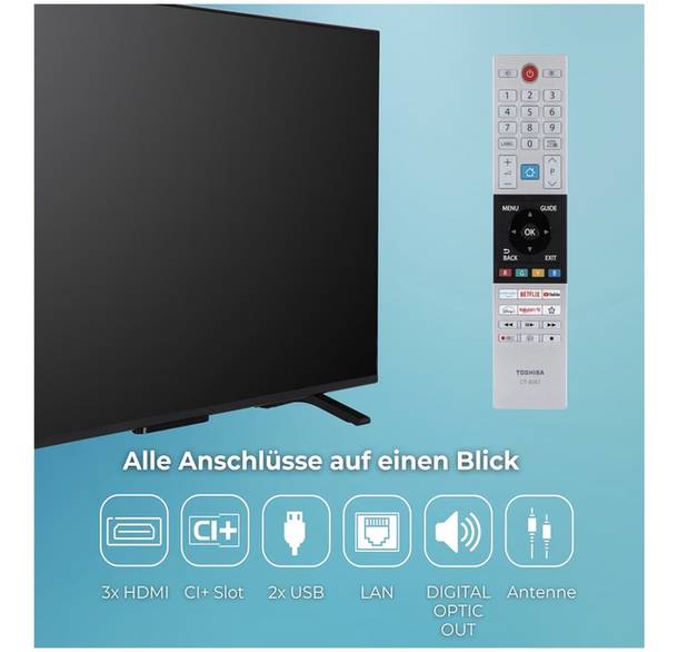 Toshiba 50 Inch 4K UHD Smart TV
