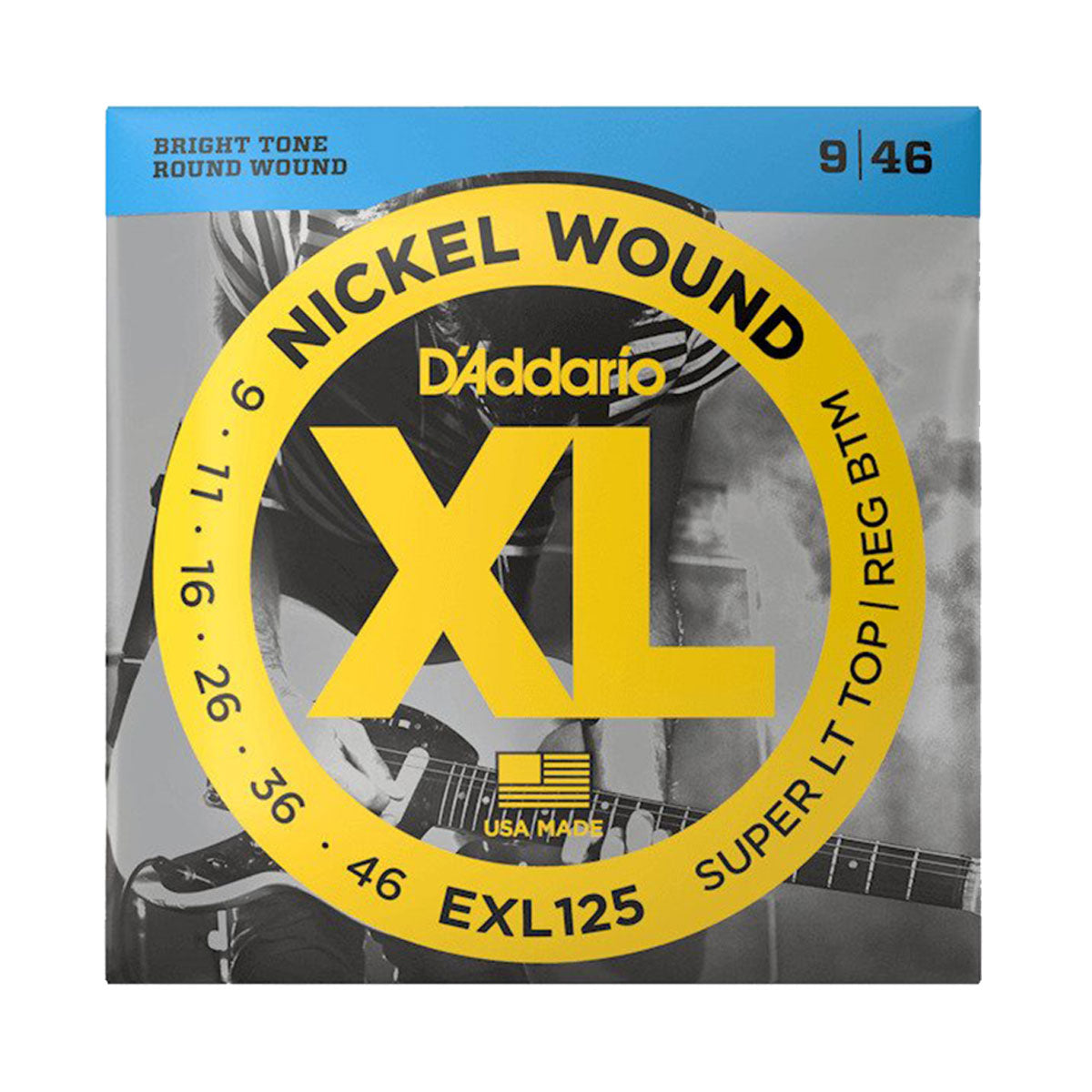 D’Addario EXL125 Super Light Top/Regular Bottom Electric Guitar Strings
