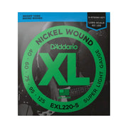 D’Addario EXL220-5 5-String Bass Strings 40-125