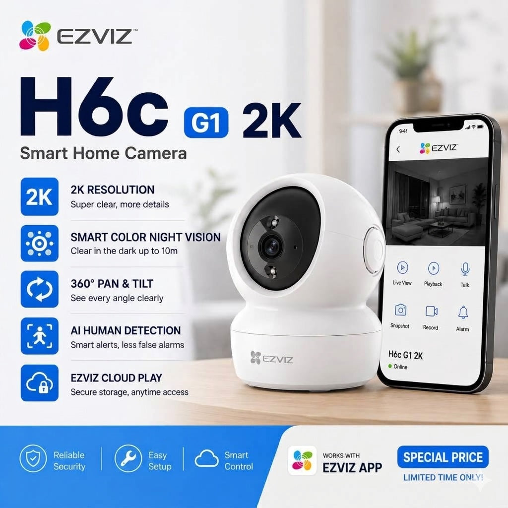EZVIZ H6c Pro 2K Indoor Camera