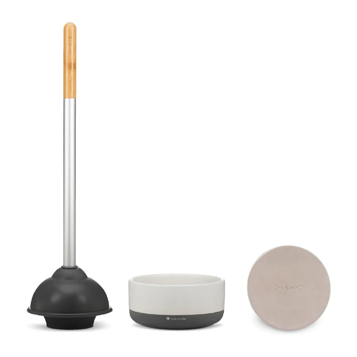 Royal Plunge - Bathroom Toilet Plunger with Ceramic Holder Bathroom Accessories Royal Plunge - Bathroom Toilet Plunger with Ceramic Holder Royal Plunge - Bathroom Toilet Plunger with Ceramic Holder Full Circle