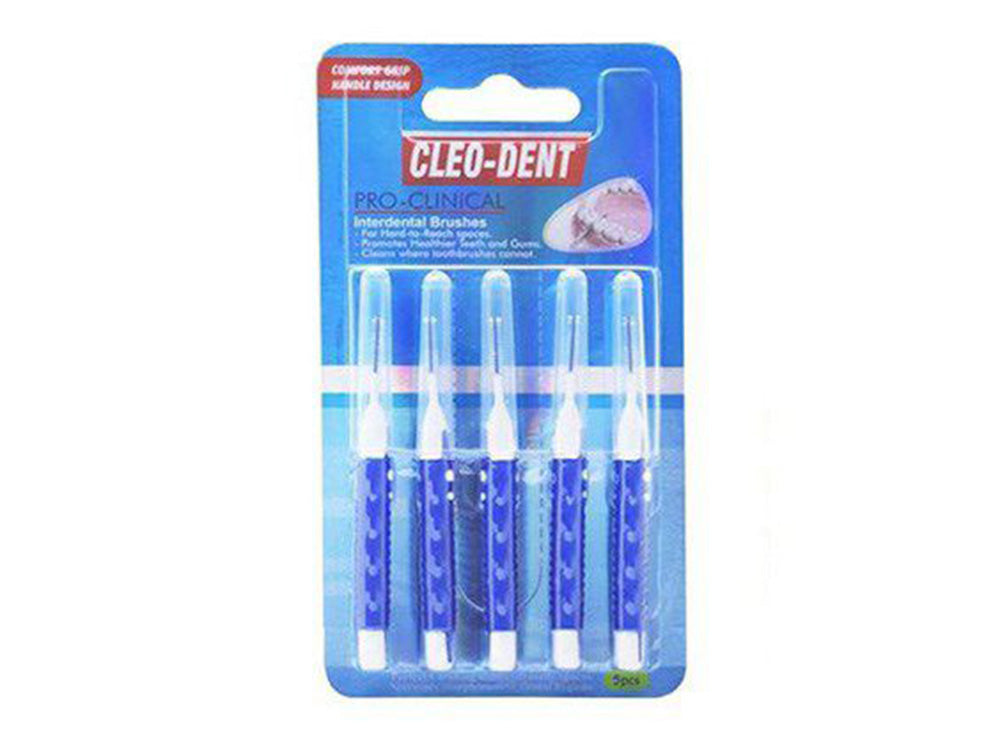 Cleo Dent Interdental Brush Blue 1 mm 2003 5 Piece