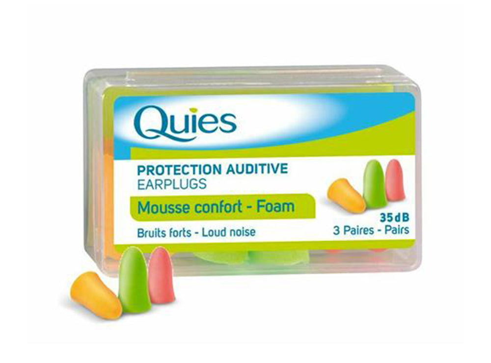 Quies Mousse Foam 3 Pairs Colored