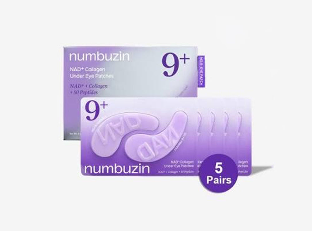 Numbuzin No.9 NAD+ Collagen+50 Peptides Under Eye Patches — 5 Pieces