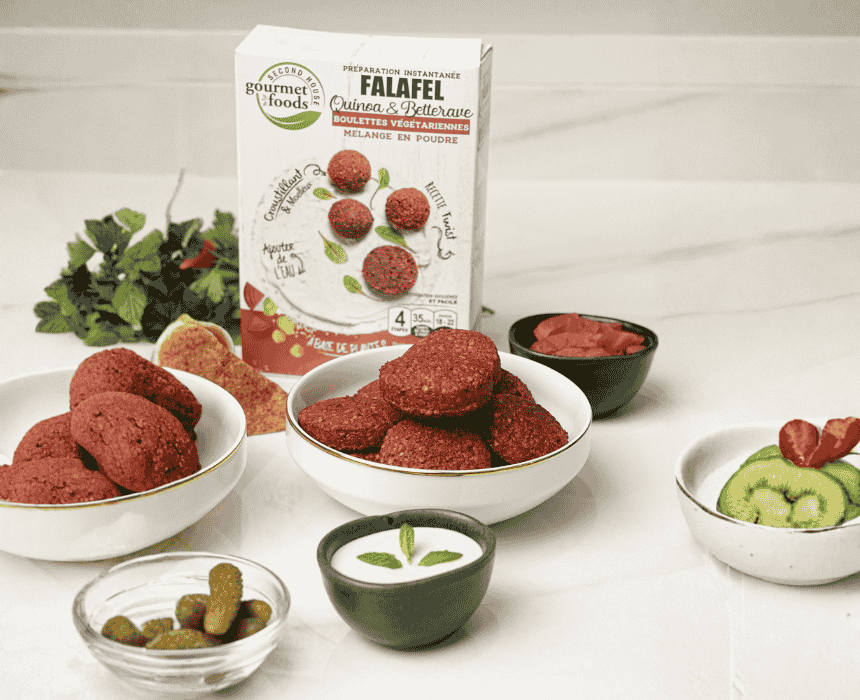 Falafel Quinoa and Beet