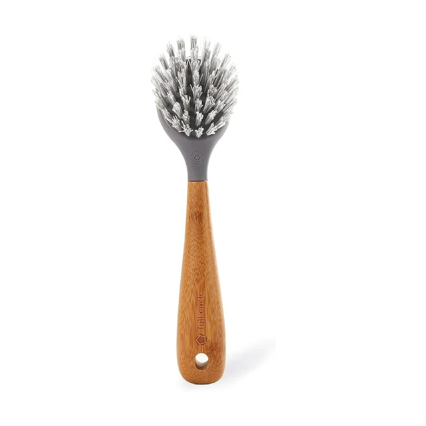 Brush and Scraper, Bamboo Handle, Grey Cast Iron Brush and Scraper, Bamboo Handle, Grey Brush and Scraper, Bamboo Handle, Grey Full Circle