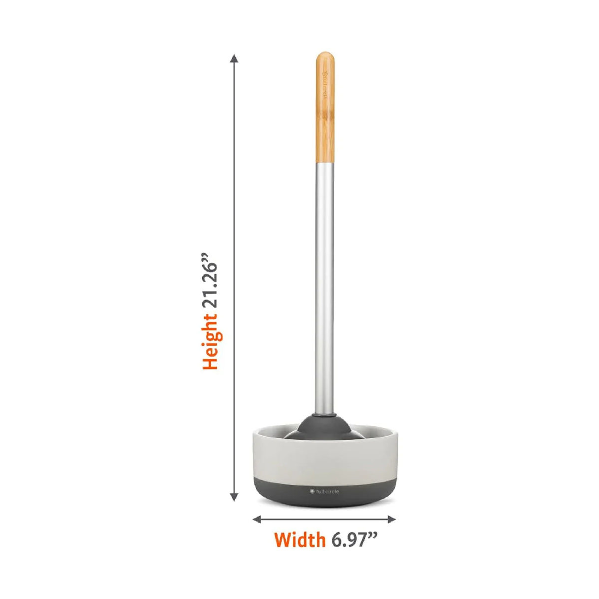 Royal Plunge - Bathroom Toilet Plunger with Ceramic Holder Bathroom Accessories Royal Plunge - Bathroom Toilet Plunger with Ceramic Holder Royal Plunge - Bathroom Toilet Plunger with Ceramic Holder Full Circle