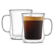 Curved Double Wall Glass Mug 350 ml  - 1 Piece Outlet Curved Double Wall Glass Mug 350 ml  - 1 Piece Curved Double Wall Glass Mug 350 ml  - 1 Piece Generic
