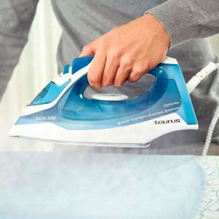 Steam Iron - BALTIC 2200W White Blue Ironing Machine Steam Iron - BALTIC 2200W White Blue Steam Iron - BALTIC 2200W White Blue Taurus