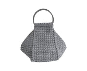 Grey Artisan Crochet Handbag