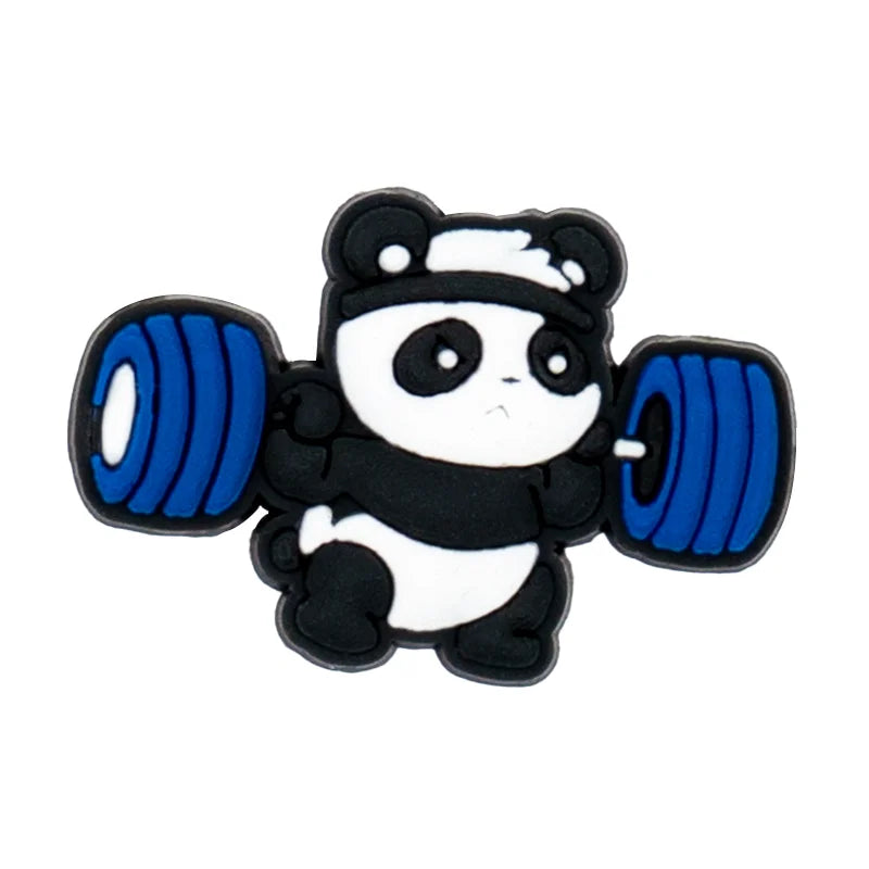 Panda Croc Pins