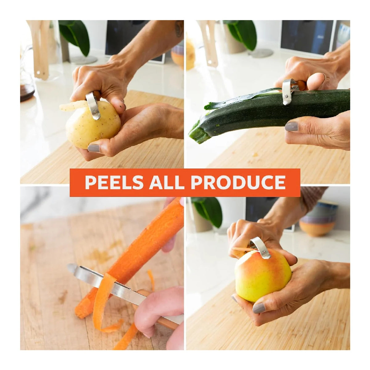 Smooth Glide Straight Fruit and Vegetable Peeler Cooking Utensils Smooth Glide Straight Fruit and Vegetable Peeler Smooth Glide Straight Fruit and Vegetable Peeler Full Circle