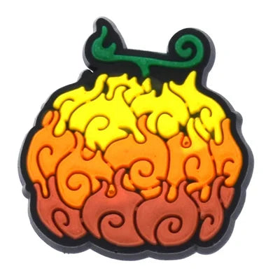 Flame Flame Devil Fruit One Piece Jibbitz Croc Charms - Crocs