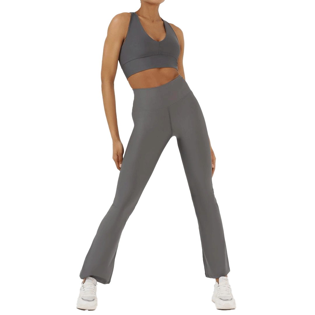 Flare Yoga Pants Grey