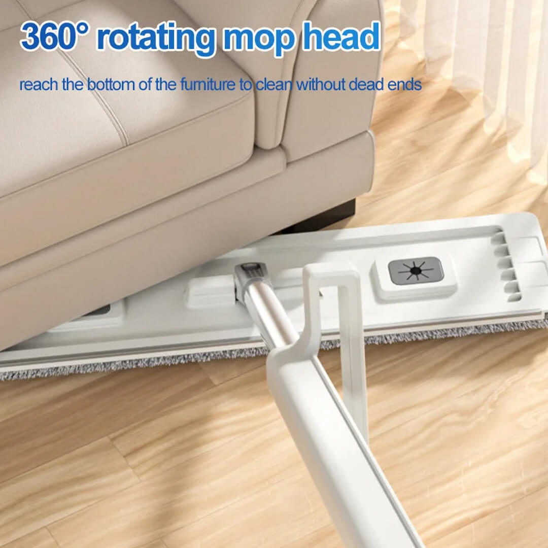 360 rotating mop head, reach the bottom of the furniture.