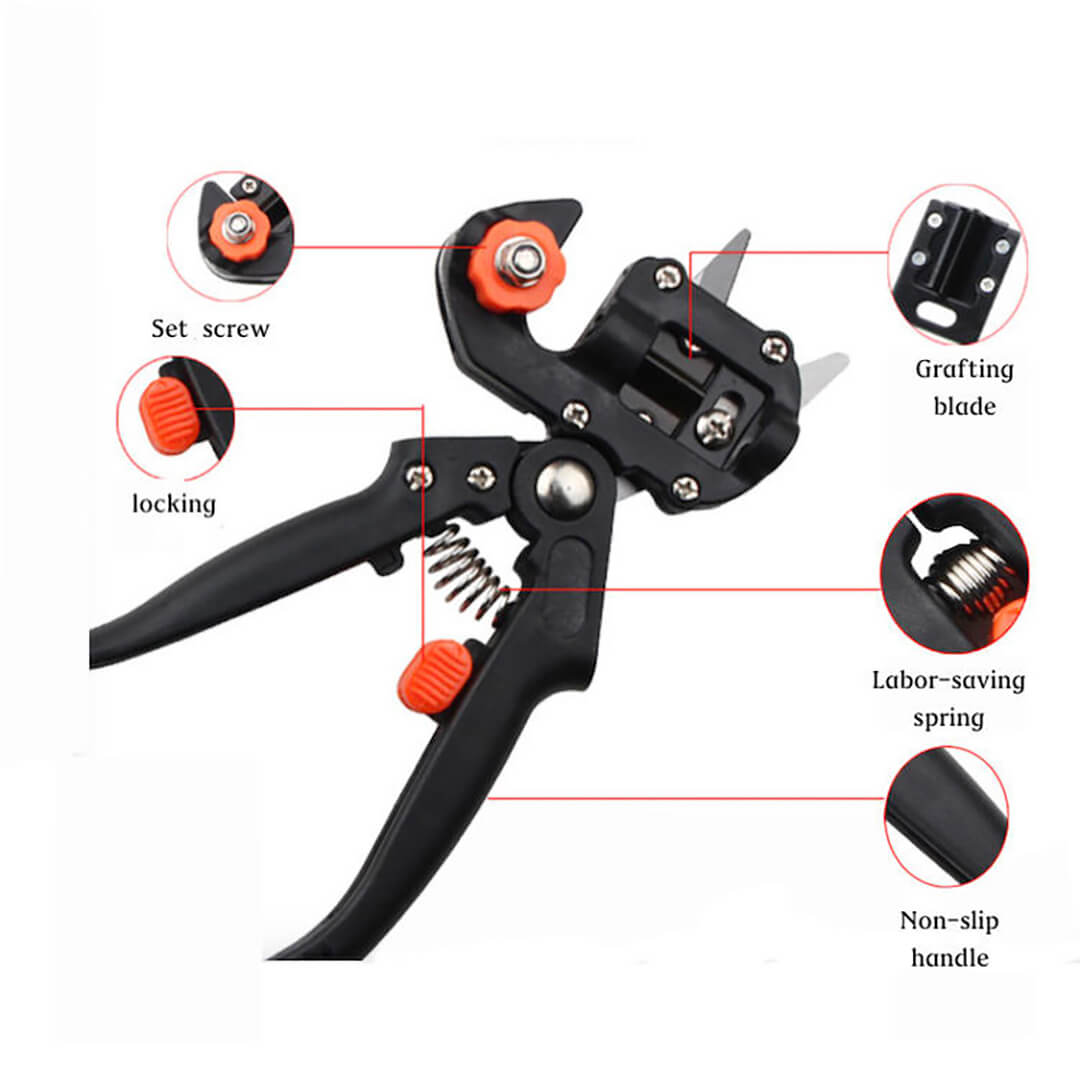 Garden Bypass Pruners and Ergonomic Flower Cutter