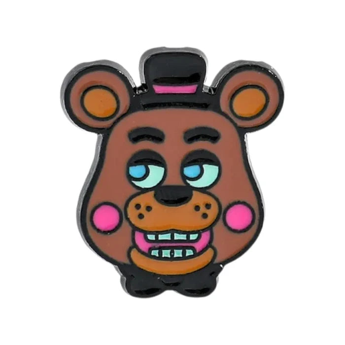 Animated bear character with a top hat on a white background
