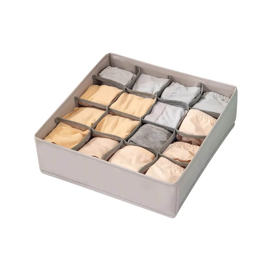 Drawer organizer set with 16 compartments