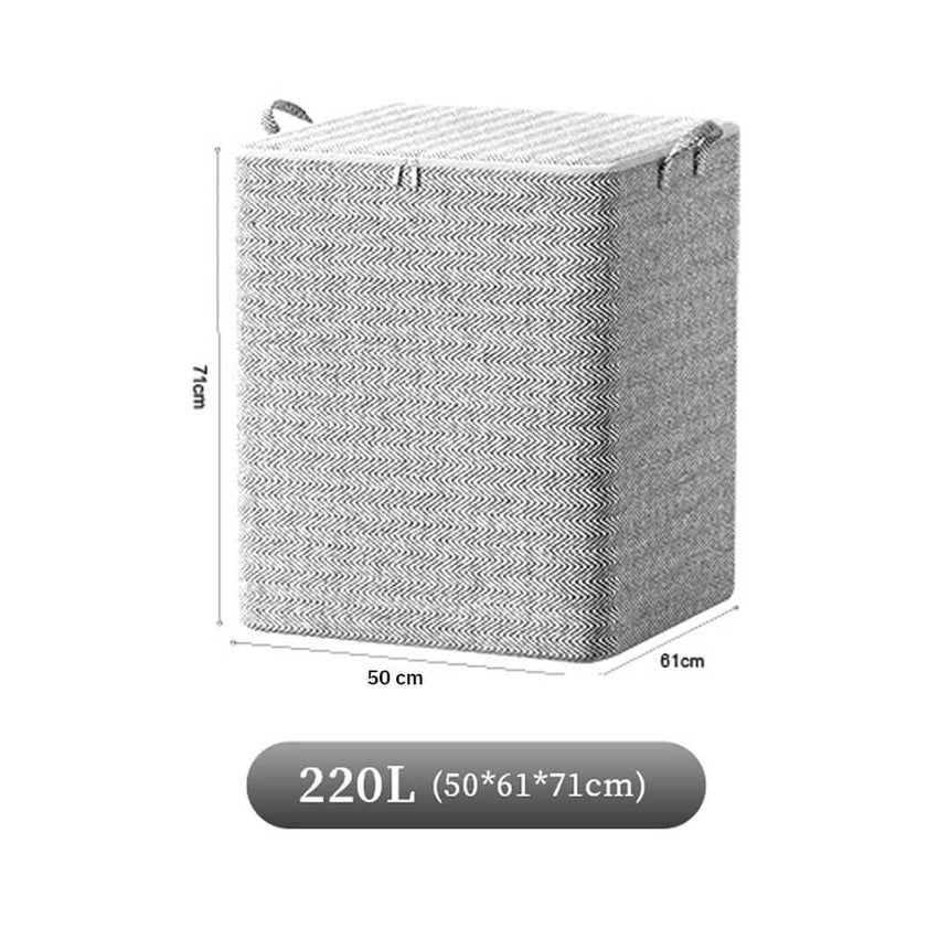 Large 220L foldable fabric storage bag for blankets and clothes