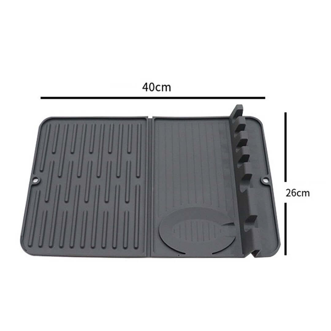 Foldable Silicone Spoon Rest & Dish Drying Mat