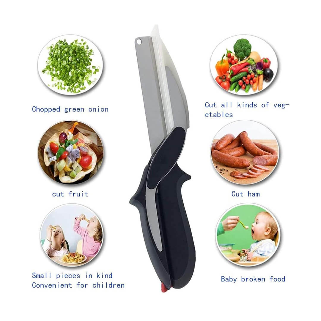 Kitchen chopper scissors for vegetables and fruits
