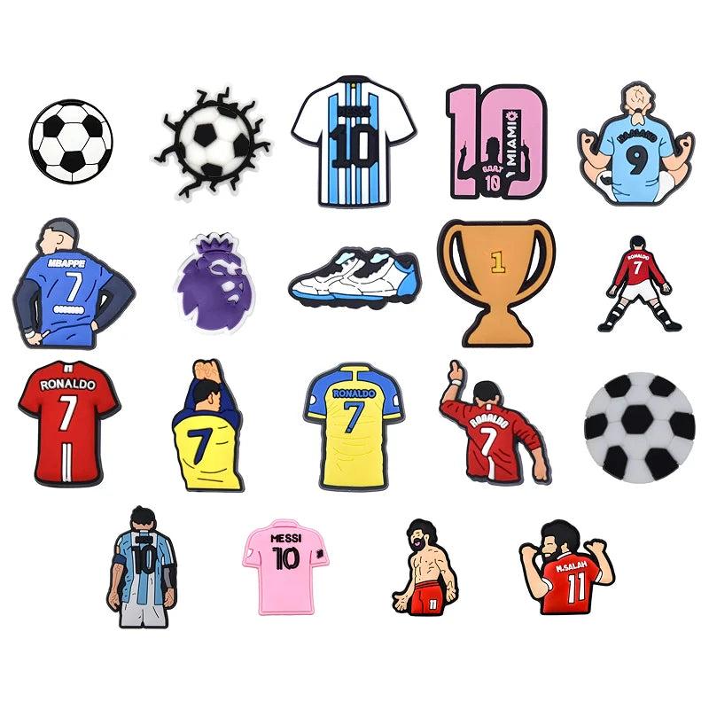 Football Croc Pins