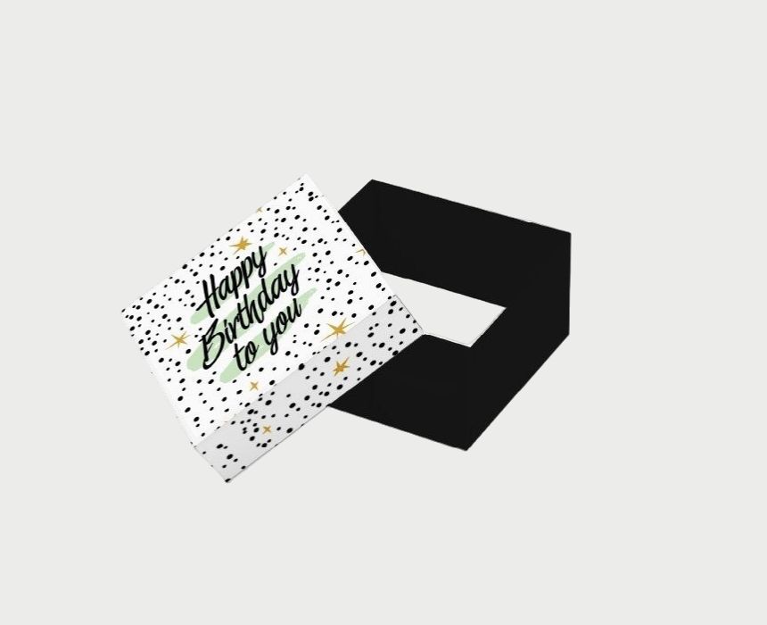 Birthday Gift Box in Black