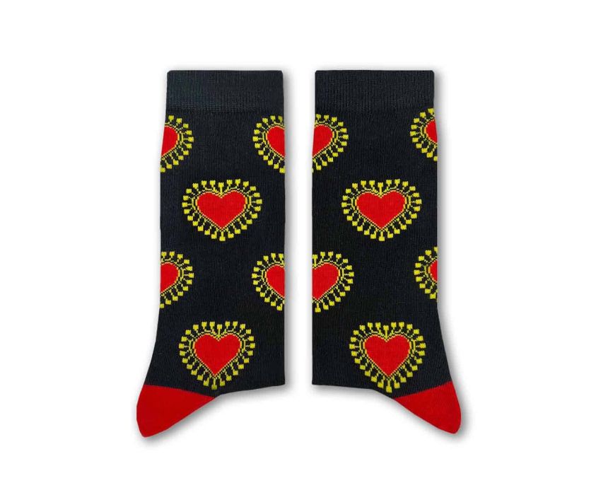 Spiky Hearts Long Socks