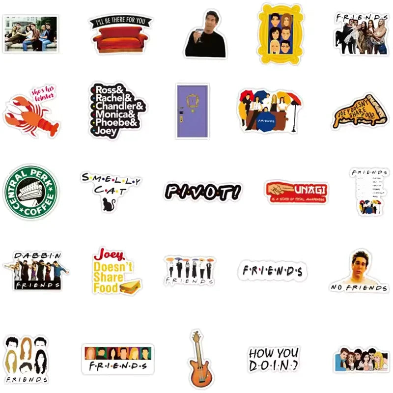 Friends Series Sticker Set of 50 pieces