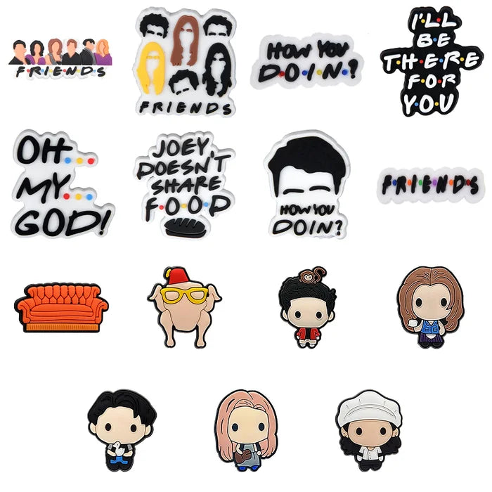 friends series croc charms collection for crocs | Jibbitz
