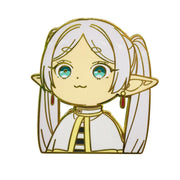 Animated character with white hair and blue eyes on a white background