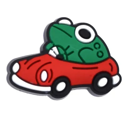 Frogs Driving Car Jibbitz Croc Charms - Crocs