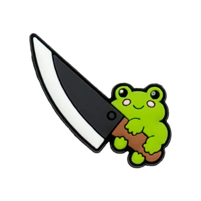 Frog Knife Croc Charm