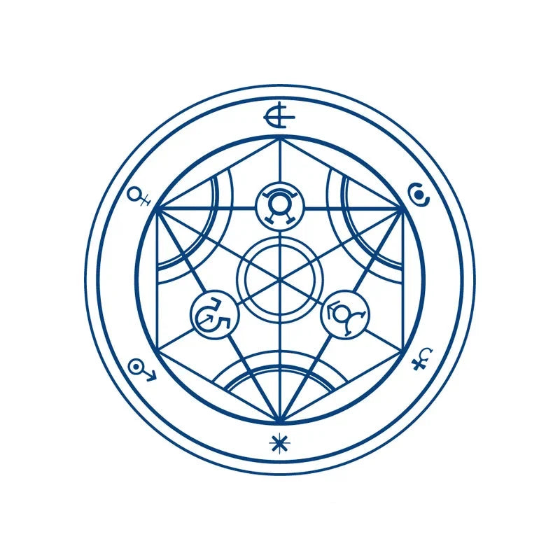 Fullmetal Alchemist Brotherhood Transmutation Circle Semi-Permanent Jagua Tattoo