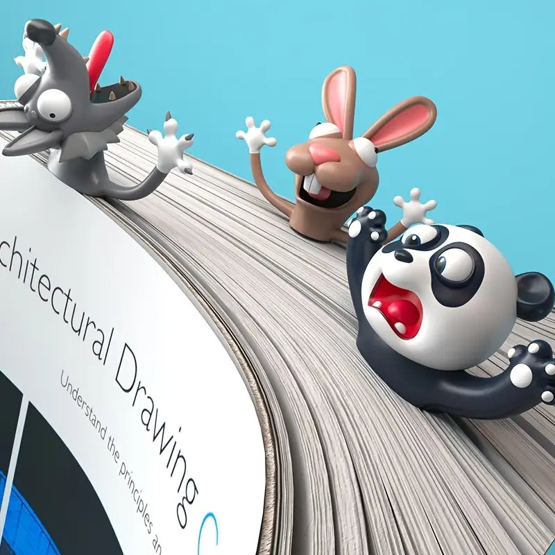 Funny Squashed Animal Bookmarks