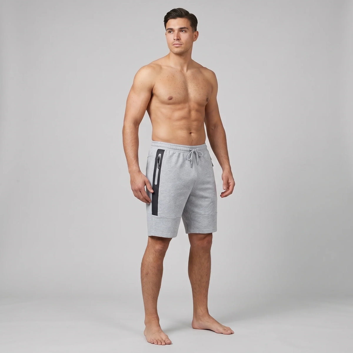 Peak Men Cotton Knitted Shorts with Pocket