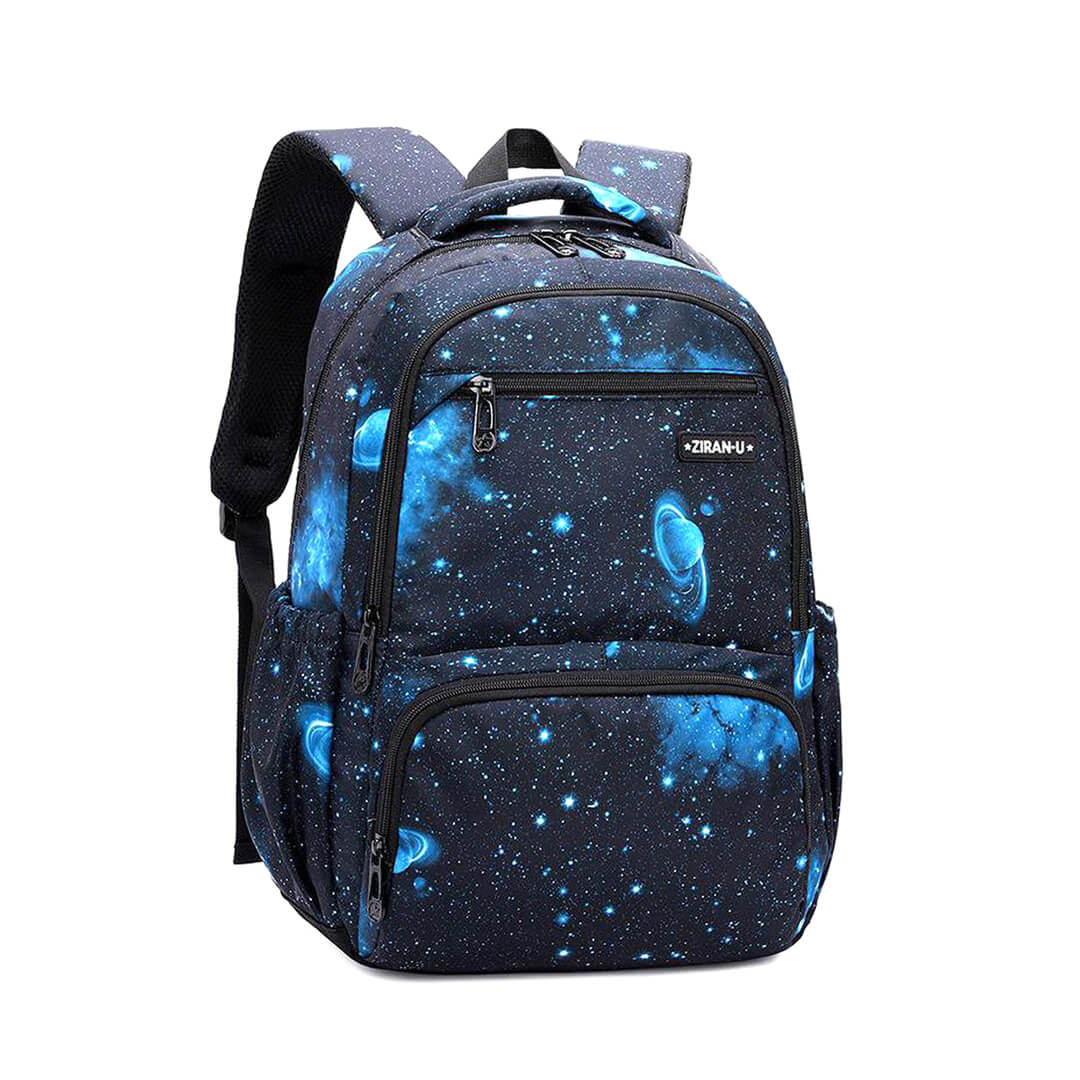 Backpack set with starry sky print for primary classes