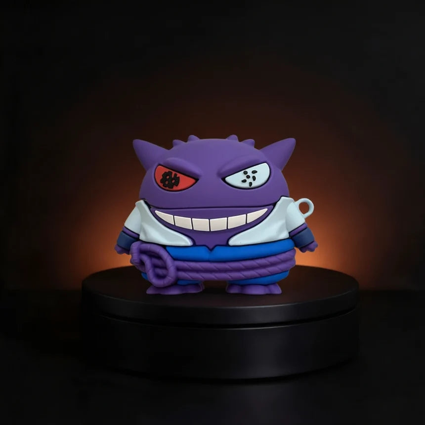 Sasuke X Gengar Galaxy Buds Case Carabiner Style