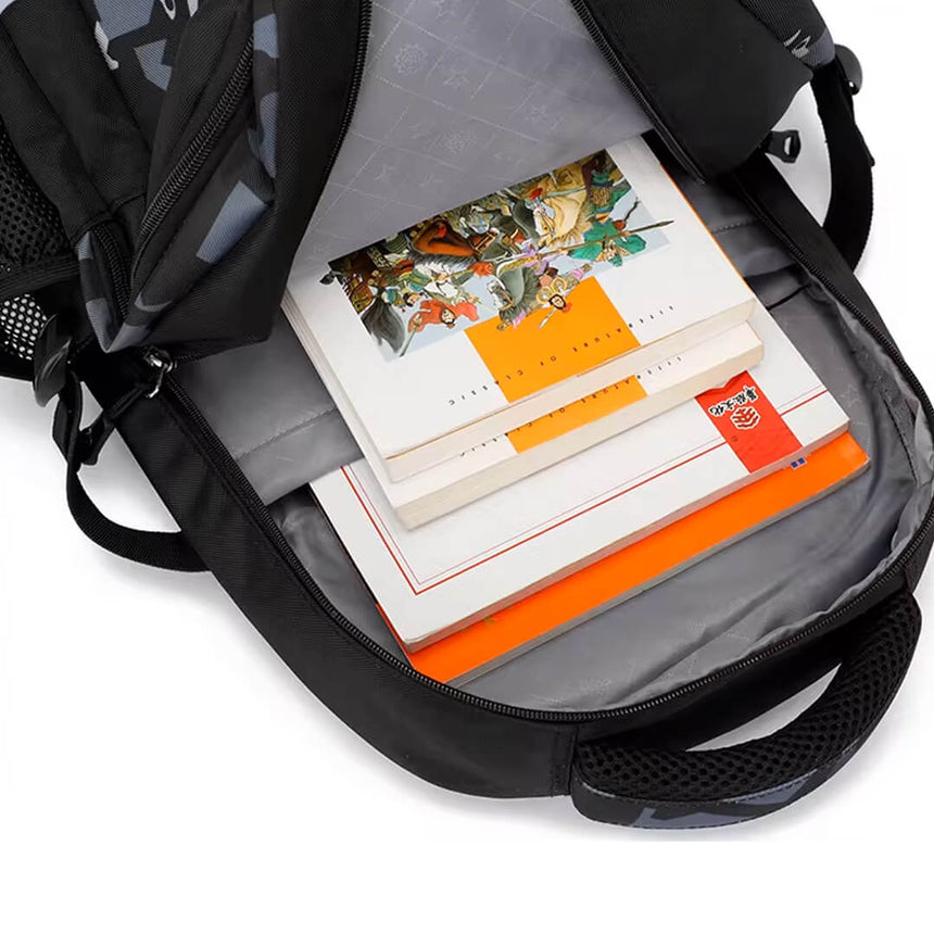Durable Geometric Backpack – Kids & Teens School Bag