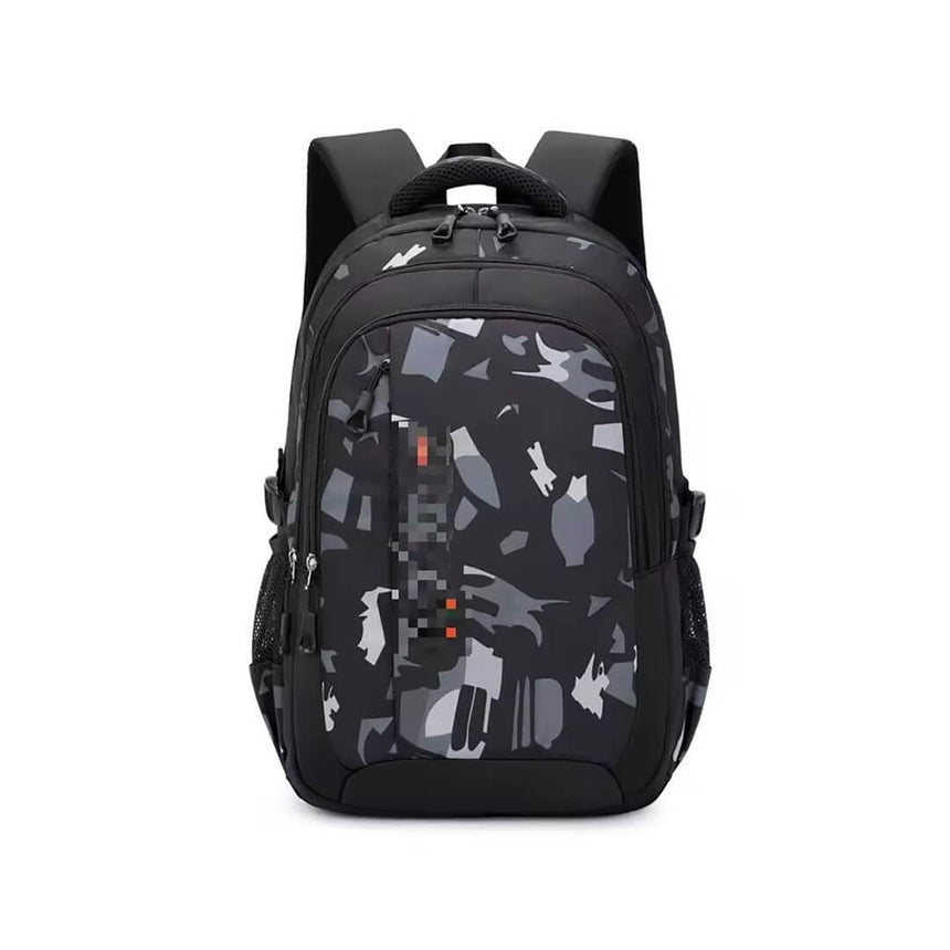 Durable Geometric Backpack – Kids & Teens School Bag