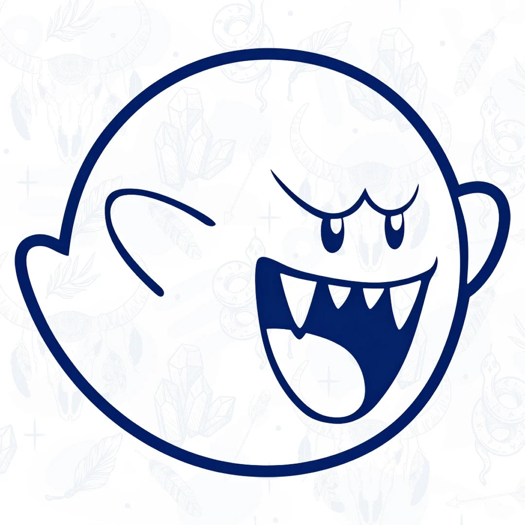 boo from super mario temporary tattoo design from inkbee store lebanon