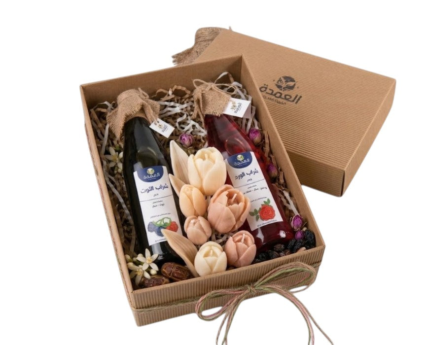 Raspberry and Rose Syrup Duo - 500 mL Set